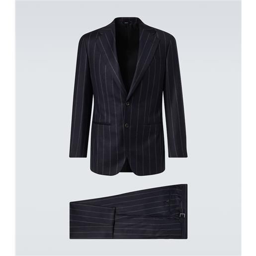 Thom Sweeney abito gessato in lana e cashmere