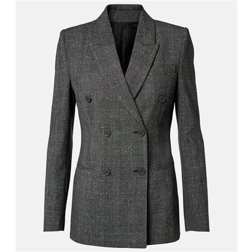 McQueen blazer in lana a quadri principe di galles