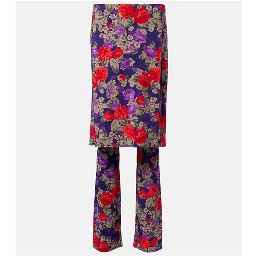 Acne Studios gonna midi intessa con stampa floreale