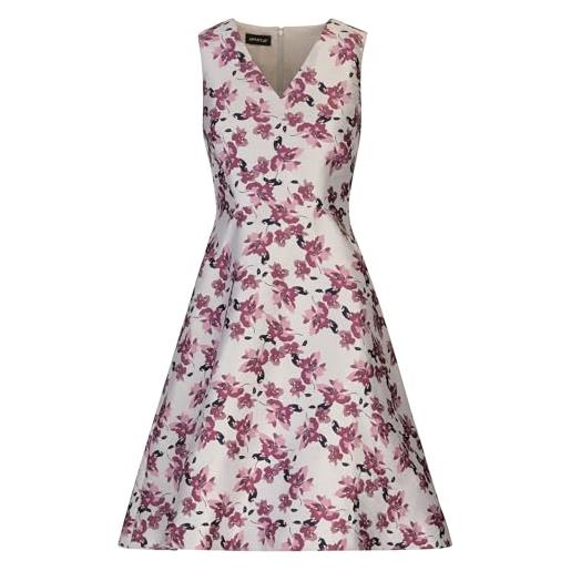 APART Fashion jacquardkleid vestito da cocktail, prugna multicolore, 48 donna