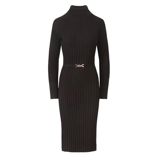 APART Fashion midistrickkleid vestito, nero, 42 donna