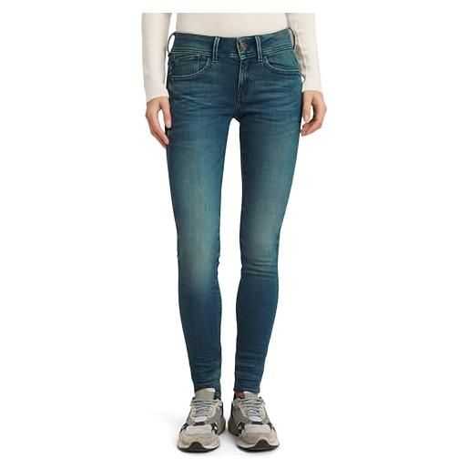 G-STAR lynn mid waist skinny jeans, jeans donna, blu (medium aged 60885-6550-071), 23w / 28l