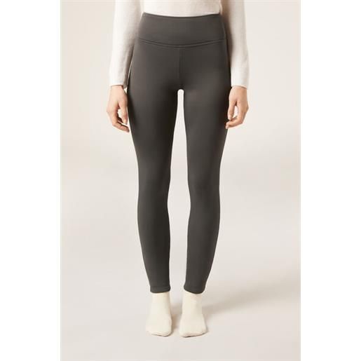 Calzedonia leggings termici plush grigio