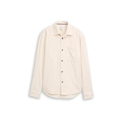 TOM TAILOR Denim Camicia Uomo A Maniche Lunghe, Vestibilità Sportiva E Casual, Tessuti Sostenibili, Taglie XS-XXL