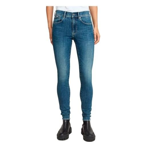 G-STAR 3301 skinny jeans, jeans donna, blu (faded summer sky d05175-d634-h096), 27w / 30l
