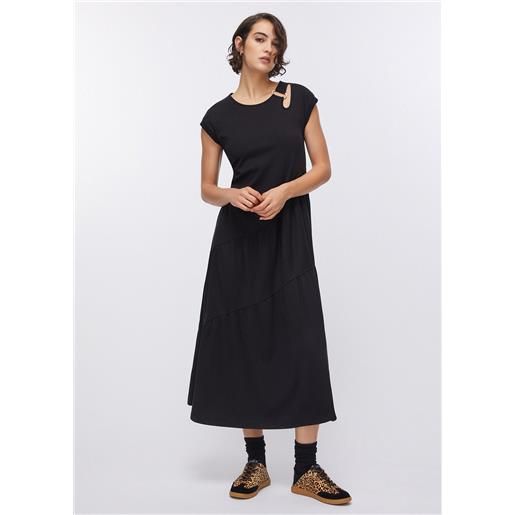 LIUJO liu jo abito lungo con cut-out, nero