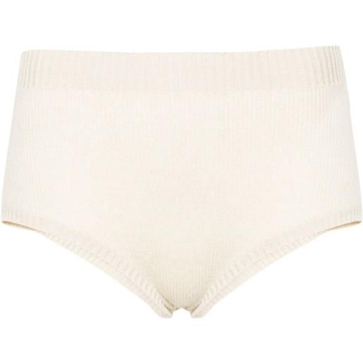 Alanui shorts finest a vita alta - toni neutri