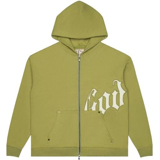 GODSPEED felpa con zip - verde