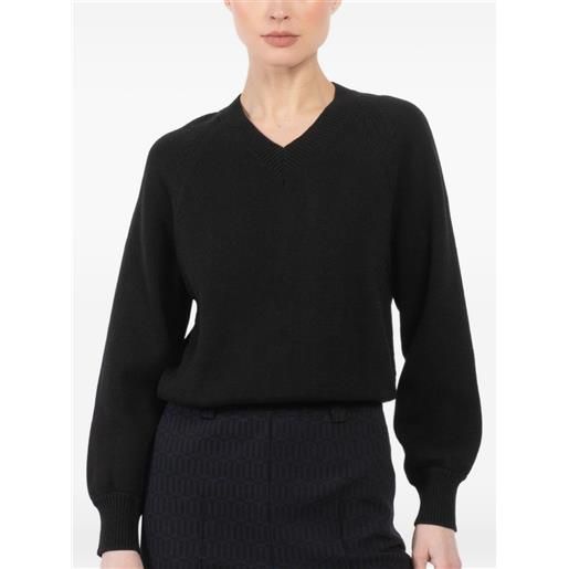 High Sport maglione veronica con scollo a v - nero