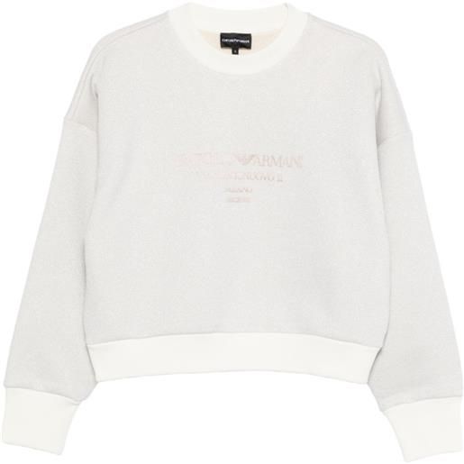 Emporio Armani felpa con stampa logo - grigio