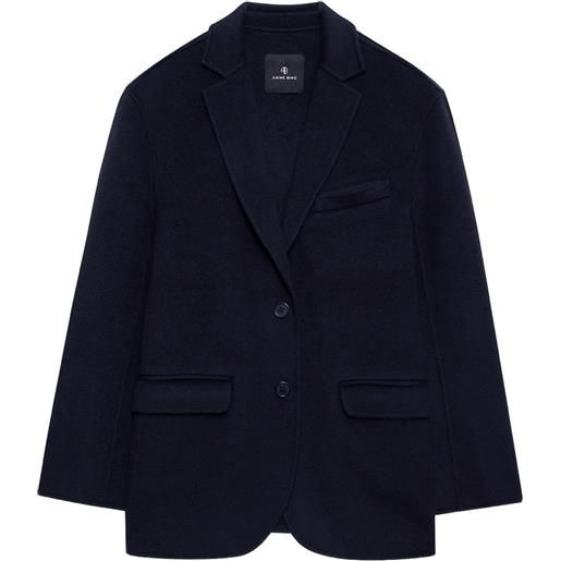 ANINE BING blazer quinn con bottoni - blu