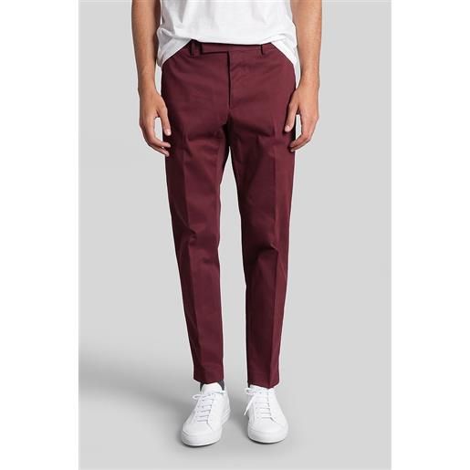 PT pantaloni torino pantalone sd75 in cotone bordeaux