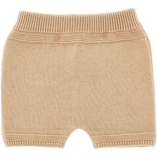 Fendi Kids shorts in maglia - toni neutri
