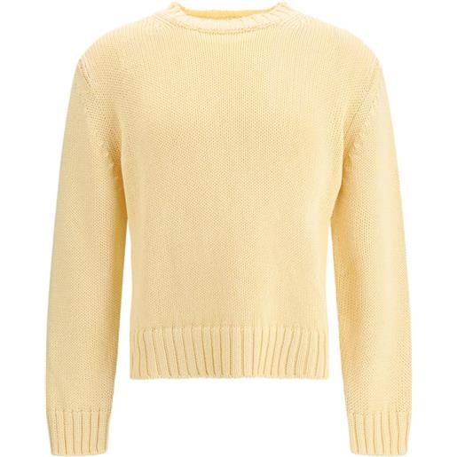 Sunflower maglione frederik a coste - giallo