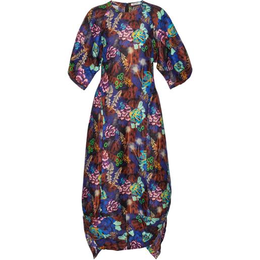 Henrik Vibskov abito midi con maniche a palloncino - blu