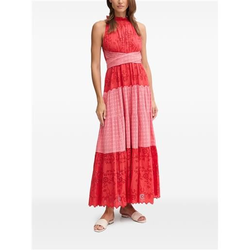 Pedro Del Hierro abito lungo smanicato - rosso