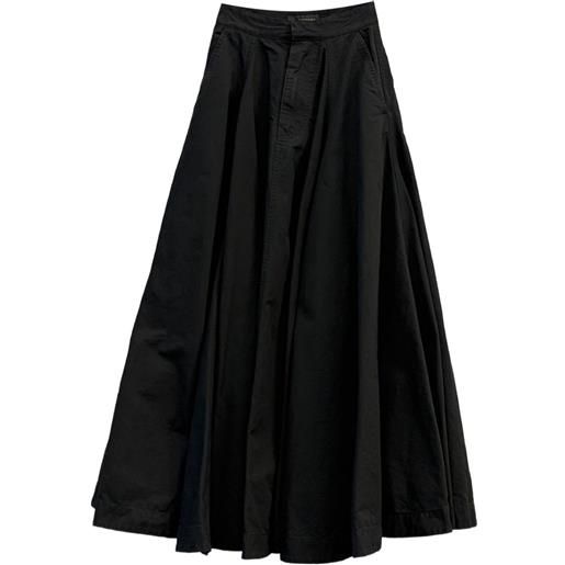 Balenciaga gonna lunga godet - nero