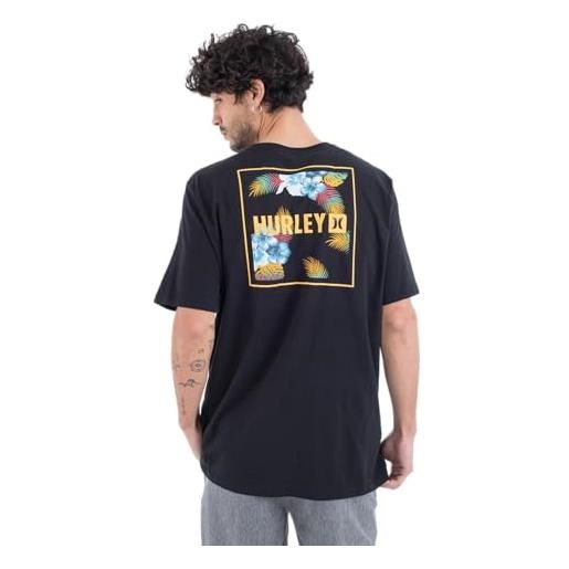 Hurley M Oceancare Block Party Short Sleeve Tee - Maglietta Uomo In Cotone Organico