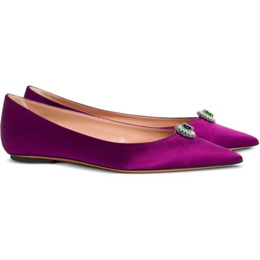 Alberta Ferretti ballerine a punta - viola