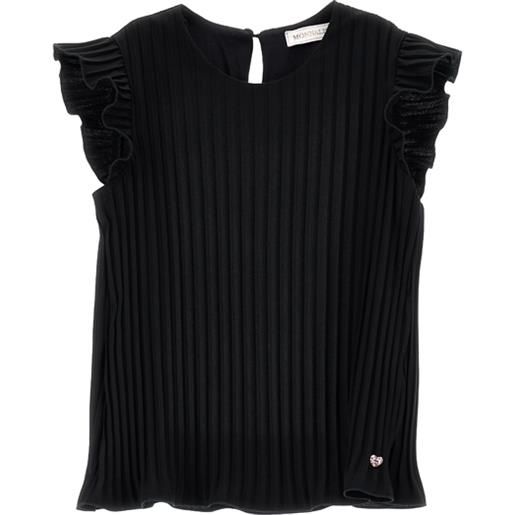 Monnalisa blusa plissé con volant