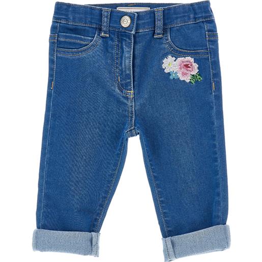 Monnalisa jeans dettaglio floreale