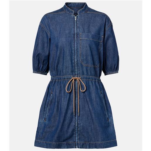 Veronica Beard miniabito akerman in denim