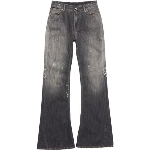 Acne Studios jeans con applicazione logo - nero
