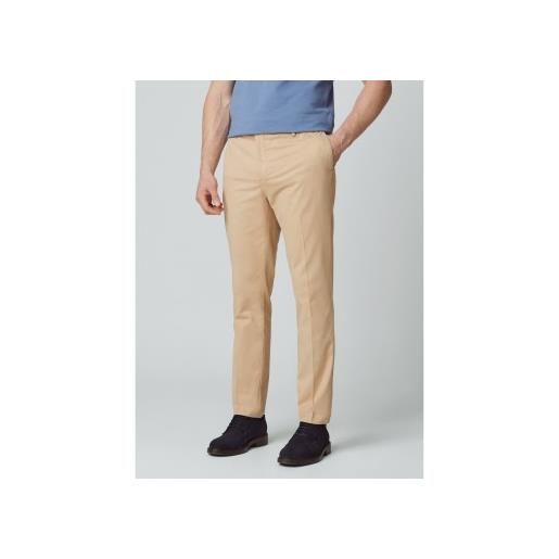 Hackett London per uomo. Hm212487 pantaloni chino beige kensington [3058749], casual, cotone