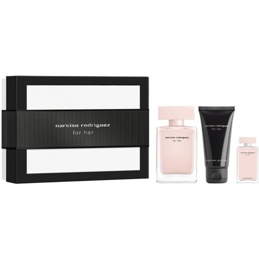 Narciso rodriguez for her edp 50 ml + 7,5 ml + body lotion 50 ml