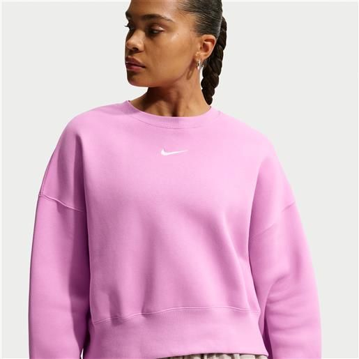 Nike felpa a girocollo ultraoversize Nike phoenix fleece - donna - viola