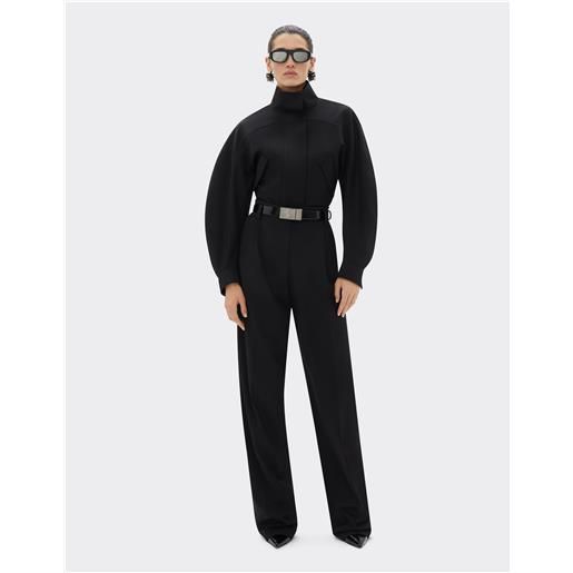 Ferrari pantalone in lana comfort - female pantaloni nero 36