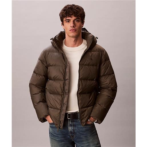 Calvin klein jeans piumino imbottito con cappuccio beluga uomo