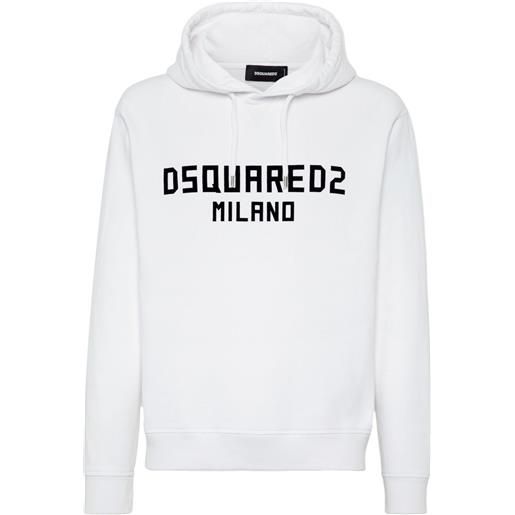 DSQUARED2 felpa con coulisse - bianco