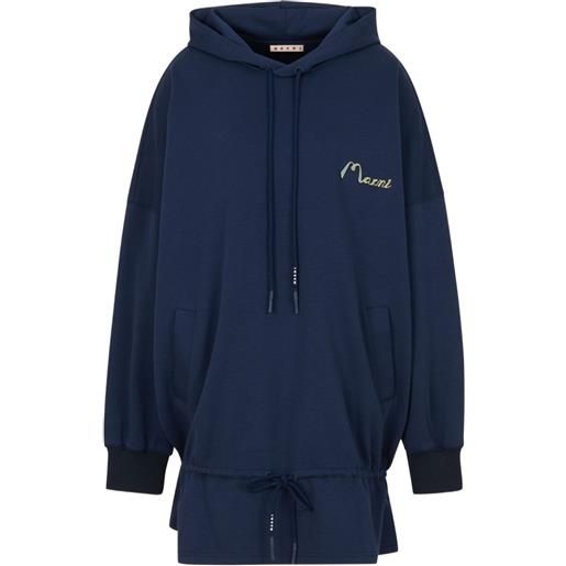 Marni abito corto con coulisse - blu
