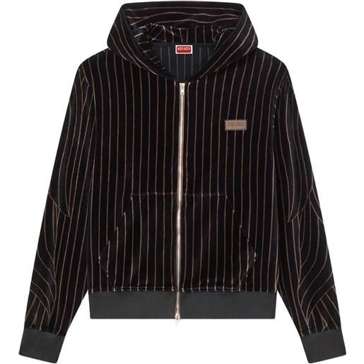 Kenzo felpa con zip - nero