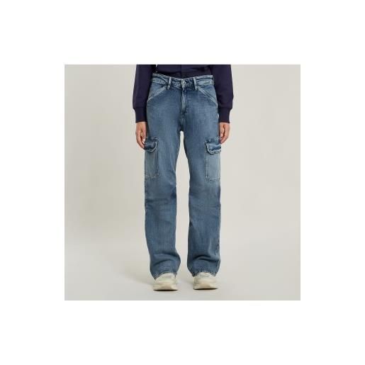 G-Star per donna. D26493-e036-d895 pantaloni argo evo low 3d blu [3156292], casual, denim, cotone biologico, sostenibile