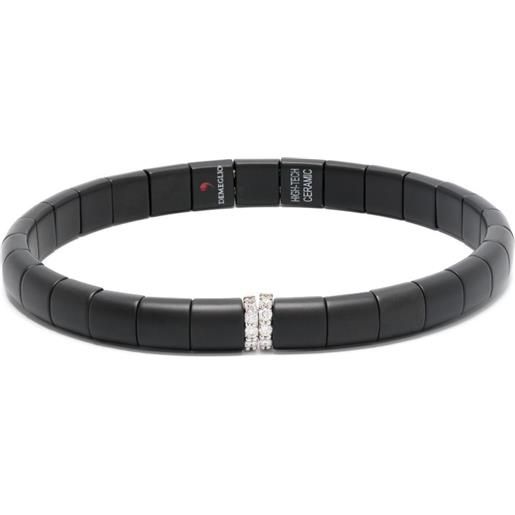 Roberto Demeglio bracciale in oro bianco 18kt con diamanti - argento