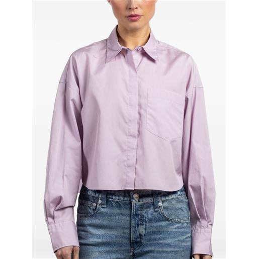 rag & bone camicia crop - viola