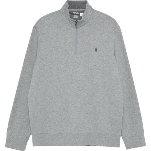 Polo Ralph Lauren felpa con zip - grigio