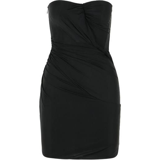 Blumarine abito corto senza spalline - nero