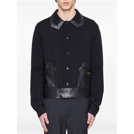 AMIRI giacca-camicia con applicazione - nero