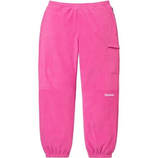 Supreme pantaloni sportivi polartec - rosa
