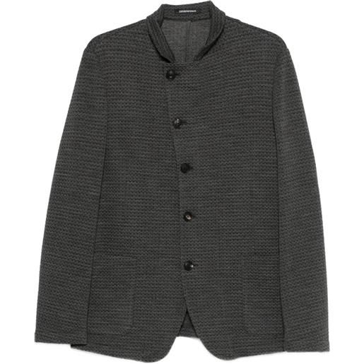 Emporio Armani giacca con bottoni - grigio
