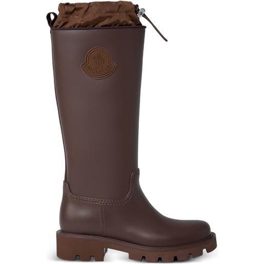 Moncler stivali da pioggia a strati - marrone