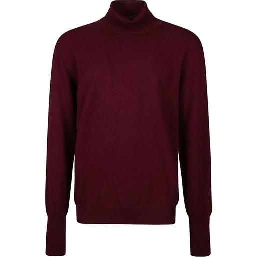 Ballantyne cardigan a collo alto - rosso