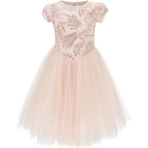Monnalisa abito con paillettes - rosa