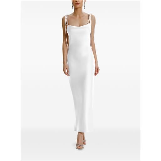 FRAMBOISE abito midi smanicato jodie - bianco