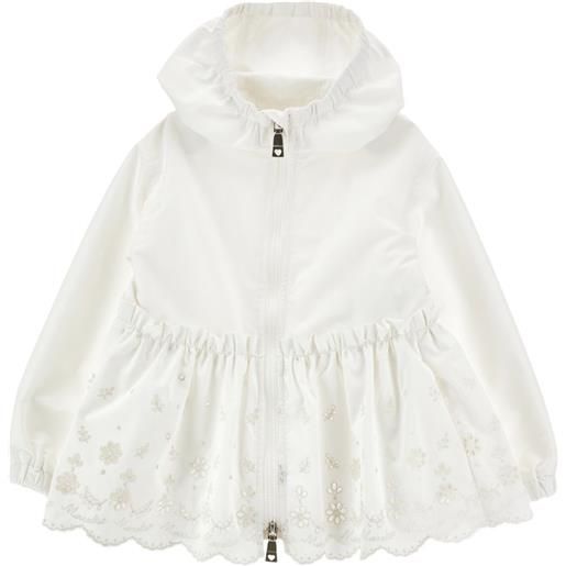 Monnalisa giacca con cappuccio - bianco