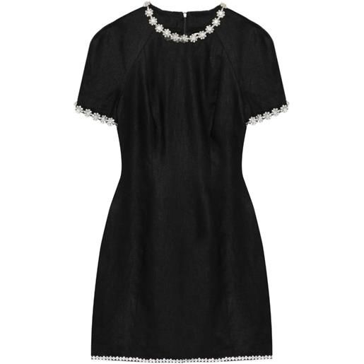ZIMMERMANN abito corto rebellion con decorazione - nero