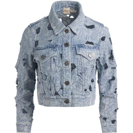 alice + olivia giacca con ricamo - blu